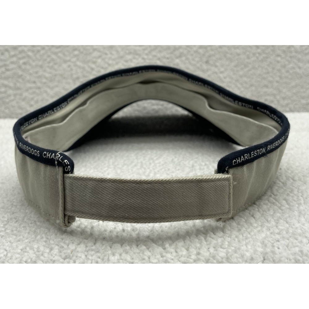 American Needle Charleston Riverdogs Visor Mens Beige MILB Charlie Hook Loop - Picture 3 of 7